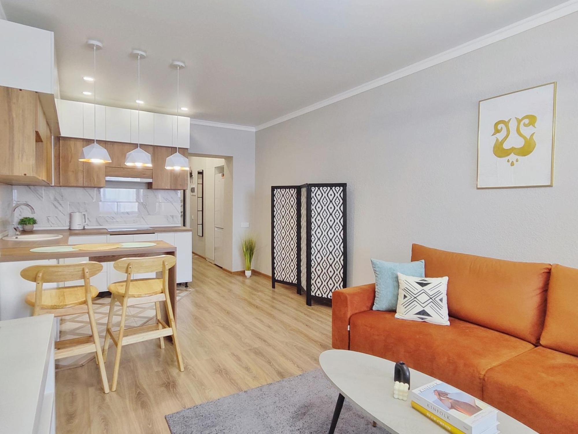 Modern Apartment In Golden Square Almaty Exterior foto
